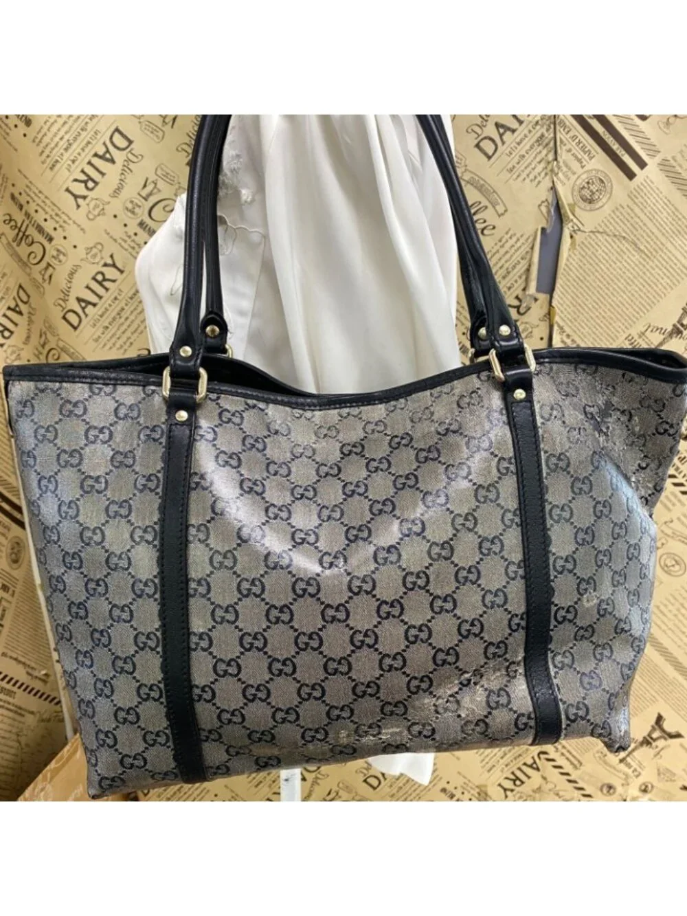 Gucci GG Tote Bag Shoulder Supreme Business